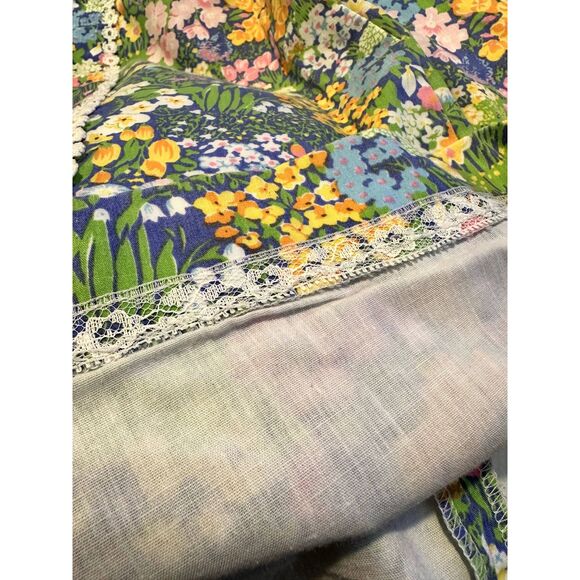 Vintage 80s Sandpiper Classics Pastel Cottagecore Floral Skirt size Womens 16 - Picture 7 of 10